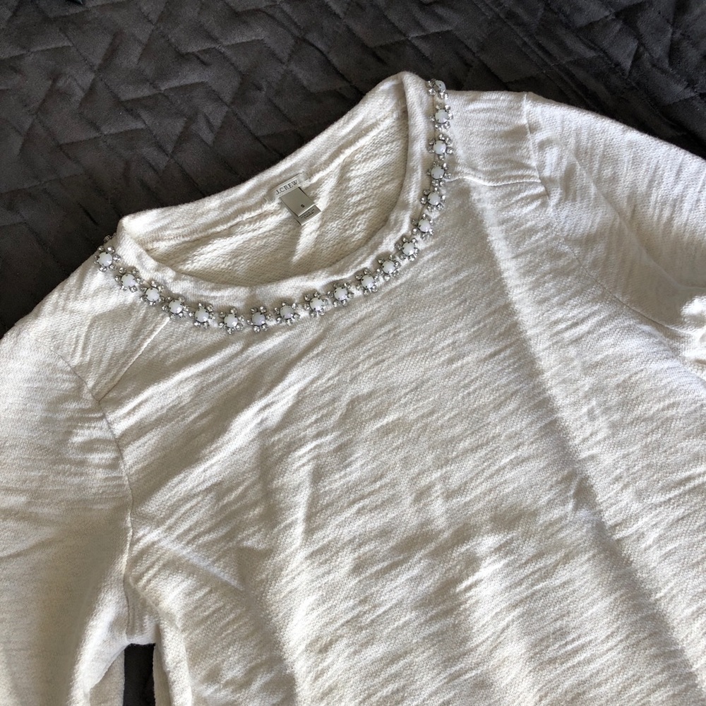 J.Crew bejeweled sweater